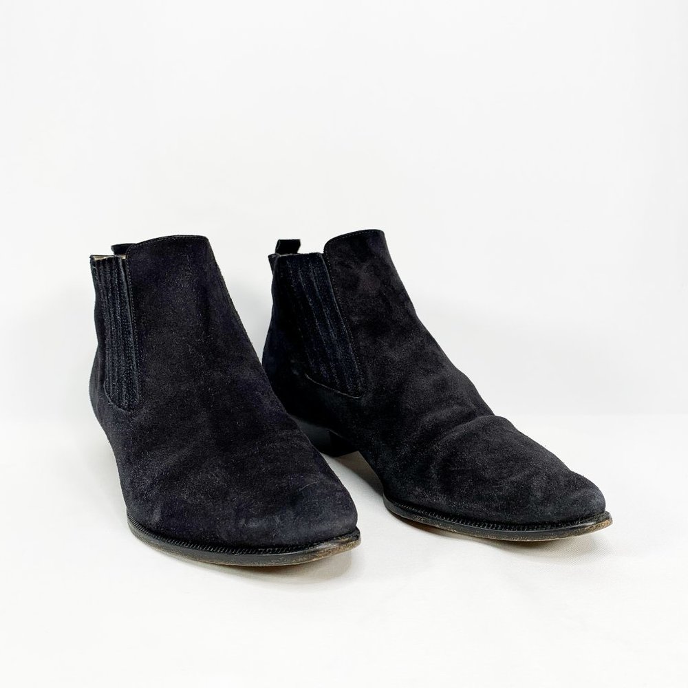 ISABEL MARANT Black Semi Pointed Suede Ankle Boots - Picture 3 of 8